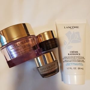 Deluxe Size Luxury Anti-Aging Skincare Sampler Estee Lauder & Lancome NEW